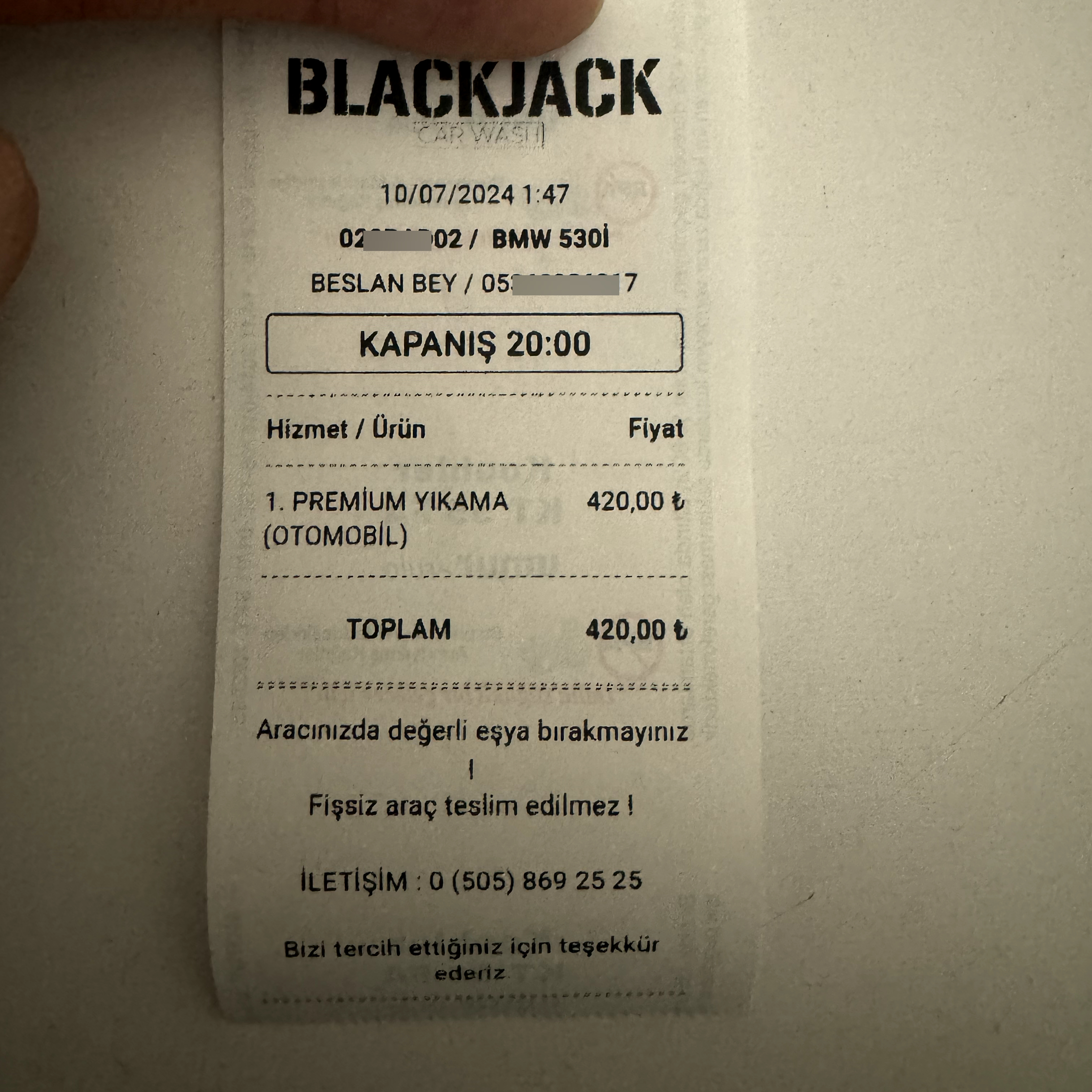 Oto yıkama programı carmek - Bilgi Fiş görseli Blackjack Antalya